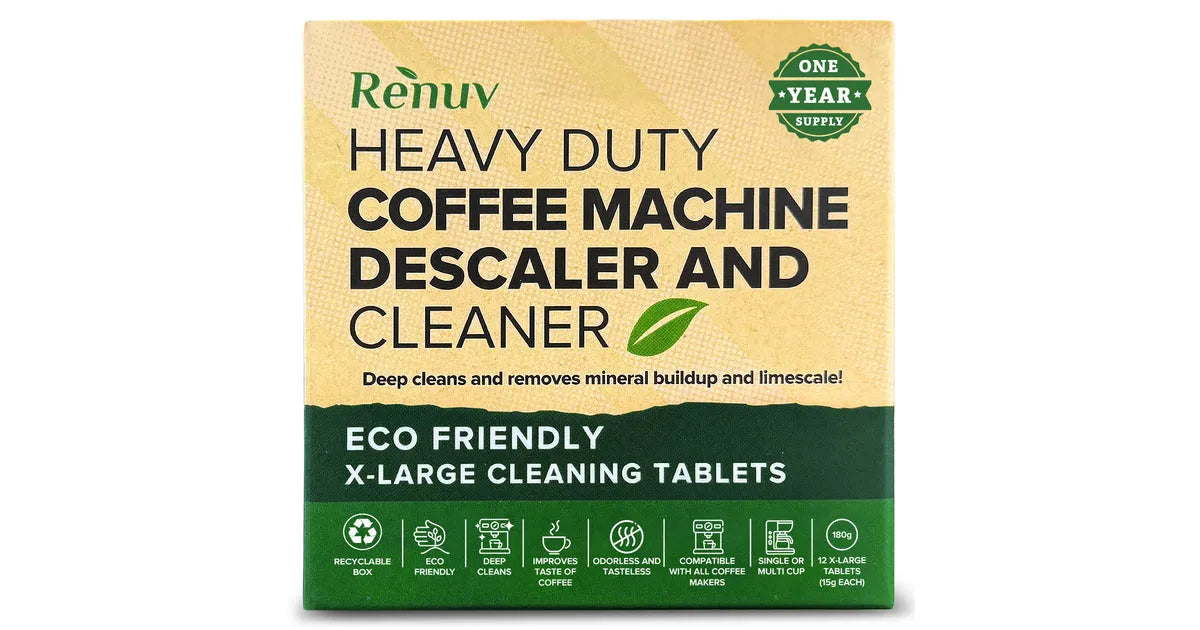 Renuv Coffee Machine Cleaner Descaler Tablets