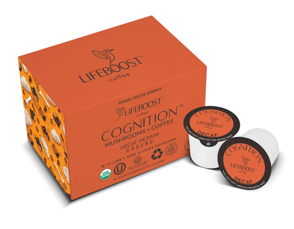 Decaf Cognition Mushroom Pods